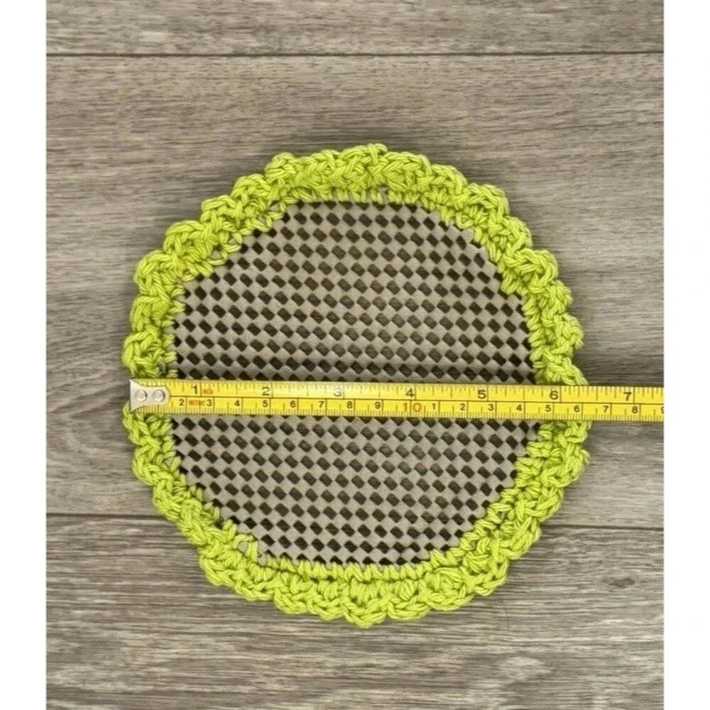 Handmade Crochet Jar Opener Gripper With Crochet Edge Kitchen Accessory Gift 6”